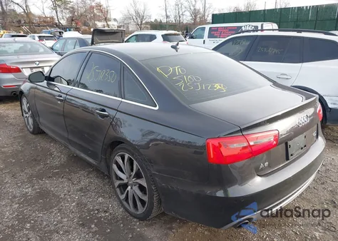 2013 Audi A6 3.0T Premium from USA, damaged, VIN WAUHGAFC4DN076624
